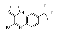 (9ci)-4,5-二氢-n-[4-(三氟甲基)苯基]-1H-咪唑-2-羧酰胺结构式