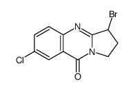 3-溴-7-氯-2,3-二氢-1H-吡咯并[2,1-b]喹唑啉-9-酮结构式
