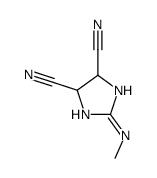 2-(methylamino)-4,5-dihydro-1H-imidazole-4,5-dicarbonitrile结构式