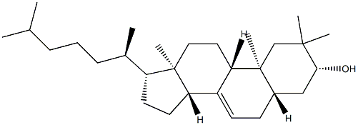 2,2-Dimethyl-5α-cholest-7-en-3β-ol结构式