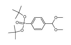 4-(di-tert-butyloxyphosphoryl)benzaldehyde dimethylacetal结构式