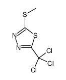 2-methylsulfanyl-5-(trichloromethyl)-1,3,4-thiadiazole结构式