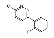 3-chloro-6-(2-fluorophenyl)pyridazine Structure