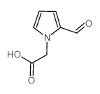 (2-甲酰基-1H-吡咯-1-基)乙酸结构式