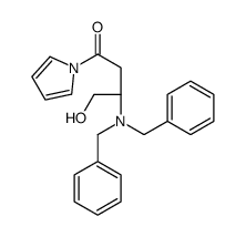 (3S)-3-(dibenzylamino)-4-hydroxy-1-pyrrol-1-ylbutan-1-one结构式