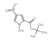 1-甲基-4-硝基-1H-吡咯-2-羧酸叔丁酯结构式