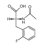N-acetyl-2-fluoro-D-phenylalanine Structure