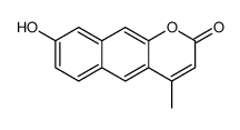 8-hydroxy-4-methylbenzo[g]chromen-2-one结构式