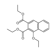 diethyl 1-ethoxynaphthalene-2,3-dicarboxylate结构式