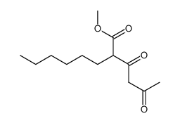 methyl 2-(3-oxobutanoyl)octanoate Structure