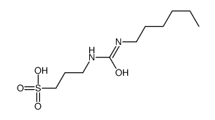 3-(hexylcarbamoylamino)propane-1-sulfonic acid结构式