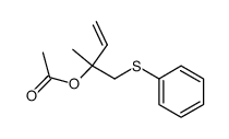 2-methyl-1-(phenylthio)but-3-en-2-yl acetate结构式