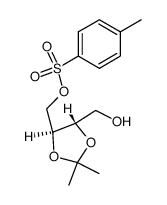 ((4R,5R)-5-(hydroxyMethyl)-2,2-dimethyl-1,3-dioxolan-4-yl)Methyl 4-Methylbenzenesulfonate结构式
