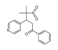 4-methyl-4-nitro-1-phenyl-3-pyridin-4-ylpentan-1-one Structure