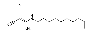 2-[amino-(decylamino)methylidene]propanedinitrile结构式