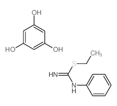 benzene-1,3,5-triol; 1-ethylsulfanyl-N-phenyl-methanimidamide结构式
