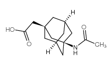 3-乙酰氨基-1-金刚烷乙酸结构式