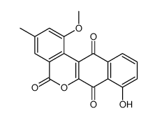 8-hydroxy-1-methoxy-3-methylnaphtho[3,2-c]isochromene-5,7,12-trione结构式