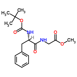 N-(叔丁氧羰基) 苯丙氨酰甘氨酸甲酯图片