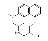 1-(Isopropylamino)-3-[(7-methoxy-1-naphthyl)oxy]-2-propanol Structure