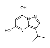 3-isopropylpyrazolo[1,5-a]pyrimidine-5,7-diol结构式