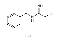 Ethanimidamide,2-chloro-N-(phenylmethyl)-, hydrochloride (1:1) Structure