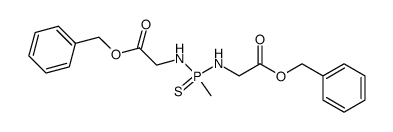 dibenzyl 2,2'-((methylphosphorothioyl)bis(azanediyl))diacetate结构式