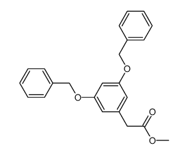 methyl 2-(3,5-bis(benzyloxy)-2-formylphenyl)acetate结构式