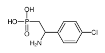 [2-amino-2-(4-chlorophenyl)ethyl]phosphonic acid Structure