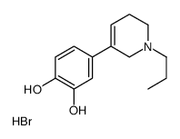 4-(1,2,5,6-Tetrahydro-1-propyl-3-pyridinyl)-1,2-benzenediol hydrobromi de结构式