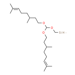 bis[(3,7-dimethyloct-6-enyl)oxy]methoxymethylsilane Structure