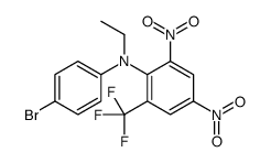 N-(4-bromophenyl)-N-ethyl-2,4-dinitro-6-(trifluoromethyl)aniline结构式