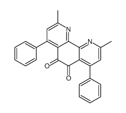 2,9-dimethyl-4,7-diphenyl-1,10-phenanthroline-5,6-dione Structure