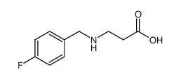 β-Alanine, N-[(4-fluorophenyl)methyl] Structure