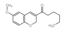 1-(6-甲氧基-2H-色烯-3-基)-1-己酮结构式