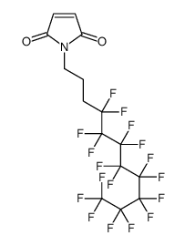 N-(4,4,5,5,6,6,7,7,8,8,9,9,10,10,11,11,11-十七氟十一烷基)马来酰亚胺结构式