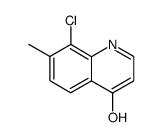 8-chloro-7-methyl-quinolin-4-ol结构式