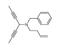 N-benzyl-N-(but-3-en-1-yl)hepta-2,5-diyn-4-amine结构式