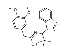 N-[1-(1H-Benzotriazol-1-yl)-2,2-dimethylpropyl]-3,4-dimethoxybenzeneacetamide Structure