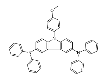 9-(4-methoxyphenyl)-3-N,3-N,6-N,6-N-tetraphenylcarbazole-3,6-diamine Structure