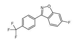 6-氟-3-(4-(三氟甲基)苯基)苯并[d]异噁唑结构式