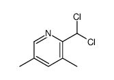 2-(dichloromethyl)-3,5-dimethylpyridine结构式