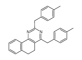2,4-bis(4-methylbenzyl)-5,6-dihydrobenzo[h]quinazoline结构式
