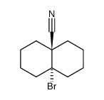 8a-bromo-1,2,3,4,5,6,7,8-octahydronaphthalene-4a-carbonitrile结构式