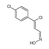 N-[3-chloro-3-(4-chlorophenyl)prop-2-enylidene]hydroxylamine Structure