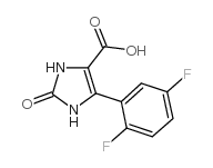 5-(2,5-二氟苯基)-2,3-二氢-2-氧代-1H-咪唑-4-羧酸结构式