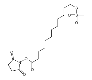 N-琥珀酰亚胺基氧基羰基十一烷基甲烷硫代磺酸盐结构式