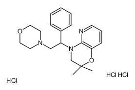 2,2-dimethyl-4-(2-morpholin-4-yl-1-phenylethyl)-3H-pyrido[3,2-b][1,4]oxazine,trihydrochloride Structure