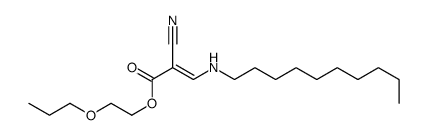 2-propoxyethyl 2-cyano-3-(decylamino)prop-2-enoate Structure