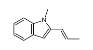 N-methyl-2-[(E)-prop-1-en-1-yl]indole结构式